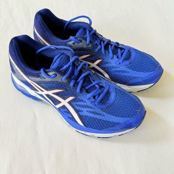 Asics Womens Gel Flux 4 Running Shoes Sneakers Jogging Gym Walk Blue Used 10.5 - Picture 1 of 5
